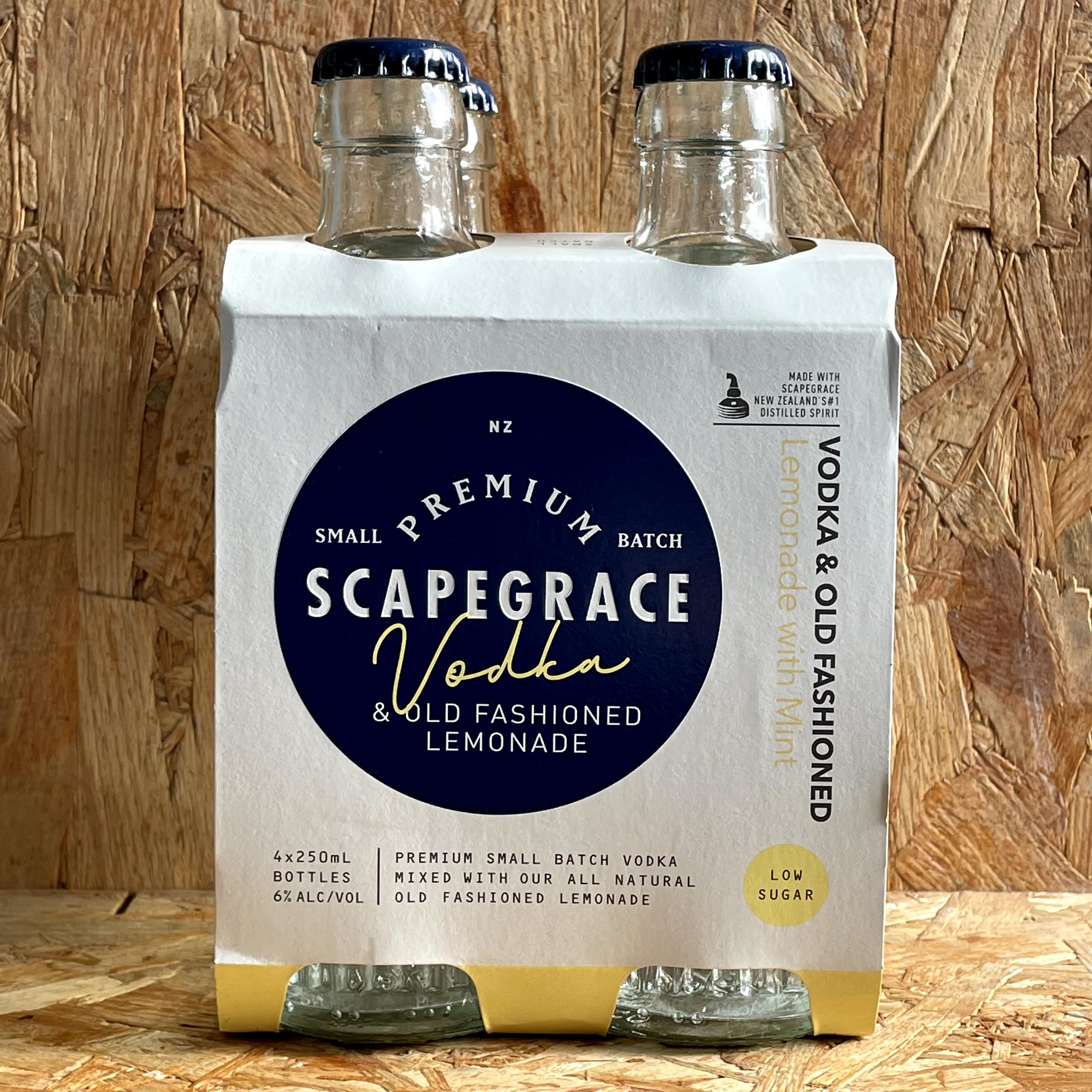 Scapegrace / Vodka Lemonade 6% - 250ml Bottle 4 Pack